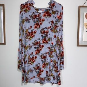 Floral long sleeve dress XS